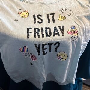 Graphic Tee with Fun Emojis